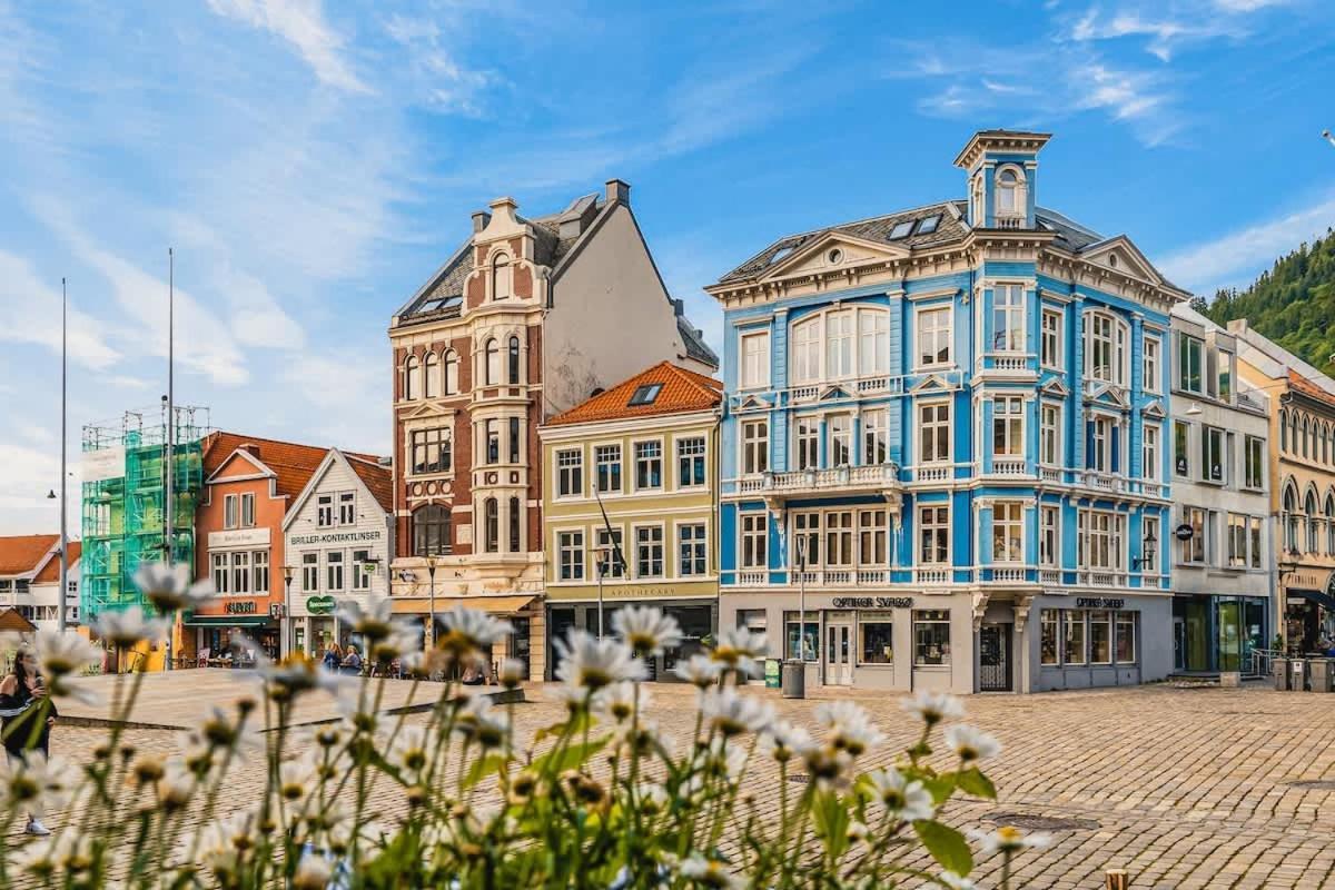 Dinbnb Apartments I 350M To Bryggen I Renovated 2023 I Quiet Top Apart Bergen Exteriér fotografie